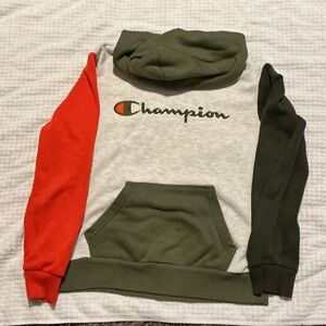 Champion Tri-Color Hoodie with Logo